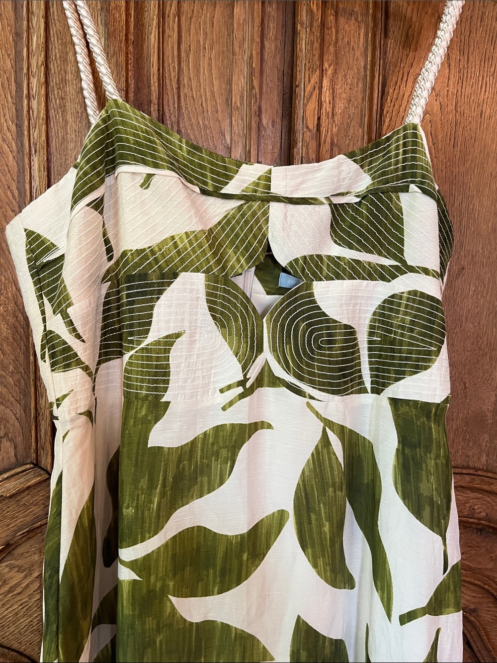 Antonio Melani M.G. Style Finley Linen Blend Sweetheart Neck Maxi Dress NWT - Picture 6 of 10